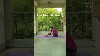 paschimottanasayoga youtube shortsfitness song love [upl. by Ysor]