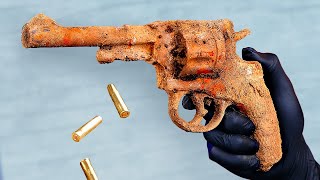 Old Rusty Revolver Restoration  Nagant [upl. by Israeli]