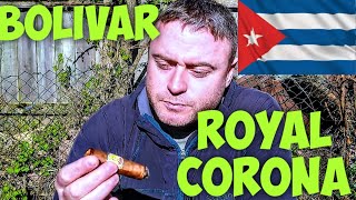 Cuban Cigar Review 11  Bolivar Royal Corona [upl. by Doownil]