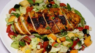 Grilled Chicken Salad  Healthy diet Meal  Protein meal  Healthy lunch [upl. by Hares]