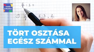 Tört osztása egész számmal [upl. by Eboh]