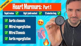 Heart murmurs for beginners 🔥 🔥 🔥 Aortic amp Mitral stenosis Aortic amp mitral regurgitation [upl. by Welbie716]