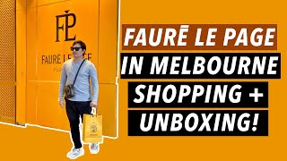 Faure Le Page in Melbourne Shopping  Unboxing [upl. by Carrnan]