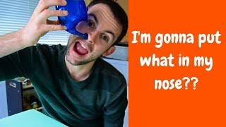 Neti Pot Review  Neilmed Nasalflo Neti Pot [upl. by Posner]