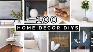 100 DIY HOME DECOR IDEAS amp PROJECTS  AFFORDABLE amp AESTHETIC [upl. by Leinaj]