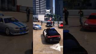 Dodge Charger SRT Hellcat 👮‍♀️ vs Nissan Skyline GTRR34 ☠️ [upl. by Aisyram945]