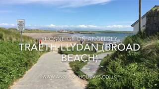 Traeth Llydan Sandy beach Broad beach at Rhosneigr on Anglesey [upl. by Canfield]