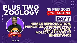 Plus Two Zoology Reproduction Principles Of Inheritance amp VariationMolecular Basis Of Inheritance [upl. by Wadesworth]