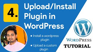 4 How to InstallUpload Plugin in WordPress  Wordpress Tutorial in Hindi [upl. by Tnecnivleahcim]