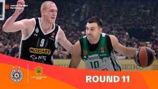 PartizanPanathinaikos  Round 11 Highlights  202324 Turkish Airlines EuroLeague [upl. by Ellenhoj]