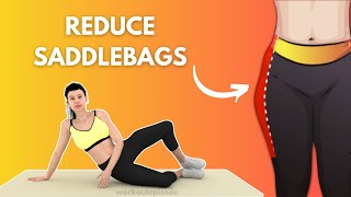 Best Exercises to Reduce Saddlebags  Beginner Friendly Saddlebags Exercise For Women At Home [upl. by Aicsila]