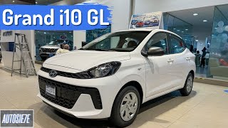 Hyundai Grand i10 Sedan GL ¿Qué te ofrece la versión más ACCESIBLE  AUTOSIE7E [upl. by Rosenzweig19]