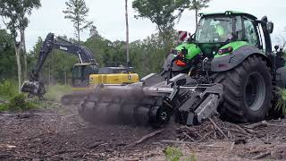 DeutzFahr 9340 TTV and FAE SFH in Florida [upl. by Krilov]