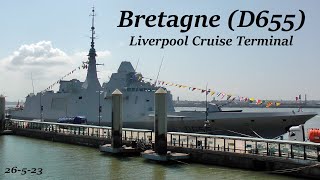 Bretagne French Naval Vessel Berthed in Liverpool [upl. by Flanna961]