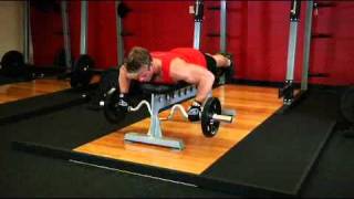 Lying Cambered Barbell Row Exercise Guide and Videomp4 [upl. by Duj851]