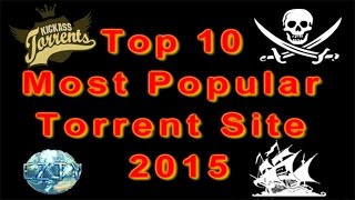 Top 10 Most Popular Torrent Sites of 2015 By TorrentFreak Video HD [upl. by Kal989]