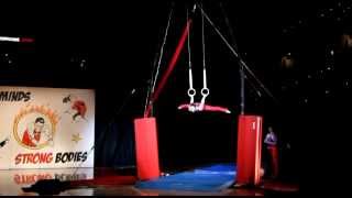 Girl on Gymnastics Rings  My April 2014 Routine [upl. by Synned]