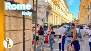 Rome Italy 🇮🇹  Old Streets and Fountains  4K 60fps HDR Walking Tour [upl. by Gnil233]