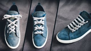 Cool Shoes Lace Styles  4 different ways to lace shoes  creative shoe lacing styles  tie laces [upl. by Ahtilat]