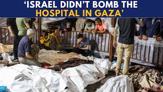 Gaza Hospital Hit By Rockets I Israel releases footage to claim  We did not do itquot [upl. by Starling366]