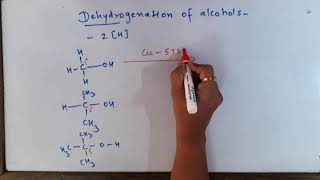 Dehydrogenation of alcohols Class XII [upl. by Elleivad]