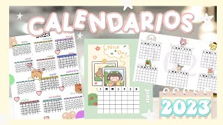 Calendarios 2023 PLANTILLAS GRATIS Y EDITABLES [upl. by Ayekahs657]