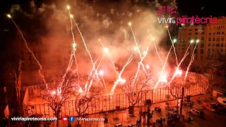 Fallas Valencia 2024 Castillo Fuegos Artificiales Piromusical 10 Marzo 2024 Pirotecnia Valenciana [upl. by Arela]