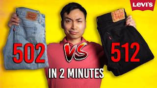 Which Jean Is Better  Levis 502 Regular Taper VS 512 Slim Taper [upl. by Jeuz763]