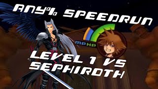 Kingdom Hearts Final Mix HD Any and Sephiroth Showcase  GDQ Hotfix Speedruns [upl. by Weisler932]