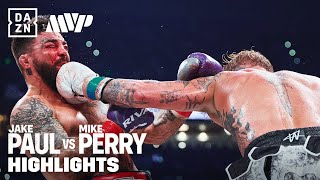 FIGHT HIGHLIGHTS  JAKE PAUL VS MIKE PERRY [upl. by Messere]