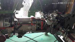 John Deere tractor engine with gear working process [upl. by Aronas175]