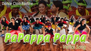 PaPappa Pappa Vettai SongSanchana Shashi Dance AcademyDance Class RoutineAryaAmala Paul [upl. by Wallach]