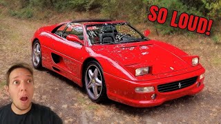 Ferrari F355 CHAOS  INSANE F1 Sound Tunnel Run [upl. by Atalie96]