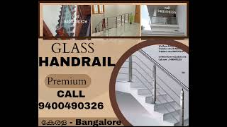 GLASS HANDRAIL  Modular KITCHEN  HOME INTERIOR Kerala ALUMINIUM KITCHENWARDROBES Call 9400490326 [upl. by Putnem]