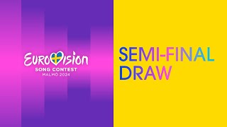 The SemiFinal Draw  LIVE from Malmö 🇸🇪  Eurovision Song Contest 2024  UnitedByMusic [upl. by Beedon]