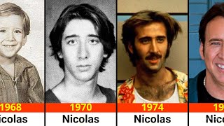 Nicolas Cage From 1968 to 2024  Transformation  Mine data [upl. by Krever532]