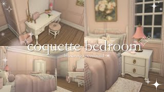 ˚୨୧⋆ coquette bedroom  bloxburg speedbuild ⋆·˚ ༘ [upl. by Gualtiero]