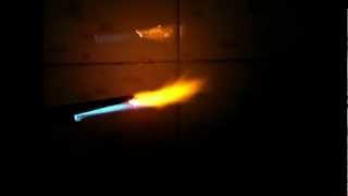 Burning Ytterbium Metal  Ming Ling Chemical [upl. by Nitsreik]