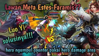 Luo Yi gameplay vs meta healer estesfaramis best build luo yi counter meta healer  MLBB [upl. by Braunstein672]