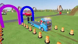 Truck Transport  Baby Truck Cartoon Video  Children Truck Cartoon Wala Dikhao [upl. by Kosse188]