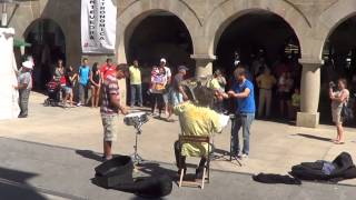 Flashmob Waltz n2 de shostakovich Plaza de Abastos de Pontevedra [upl. by Ivetts908]