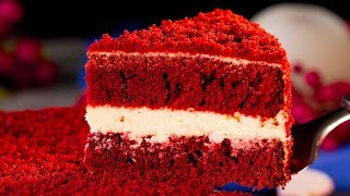 Torta Red Velvet la torta più elegante e raffinata che abbiamo mai mangiato  SaporitoTV [upl. by Savil]