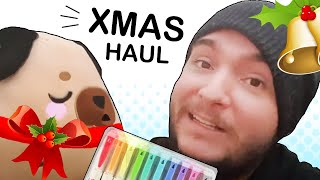 XMAS HAUL Art Supplies Cutetitos amp More  Studio Art Vlog [upl. by Maker625]