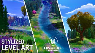 Unreal Engine 5  Stylized Environment Renders  RiverSide [upl. by Wiersma407]