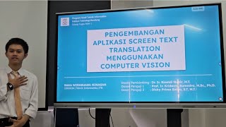 Sidang TA Informatika ITB Aplikasi screen text translation menggunakan computer vision [upl. by Arrais]