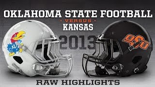 15 Oklahoma State vs Kansas  2013 Football Highlights [upl. by Nayek]