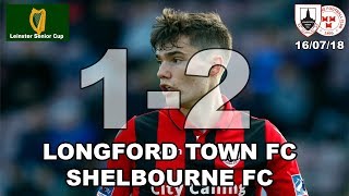 Longford Town FC v Shelbourne FC Highlights 160718  LSC [upl. by Sally828]