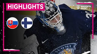 Slowakei  Finnland  IIHF U20 EishockeyWM  MAGENTA SPORT [upl. by Inge883]