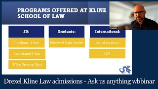 Law Admissions Ask Us Anything  Drexel Kline Law Webinar [upl. by Joya]