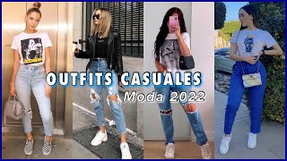 OUTFITS CASUAL Y DEPORTIVAS DE MODA 2022 moda mujer TENDENCIAS MUJER CASUAL 2022 [upl. by Oirotciv651]